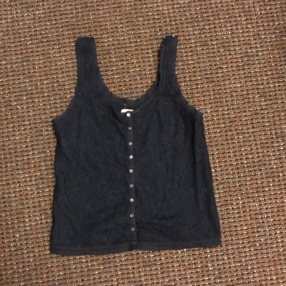 Small Navy Hollister top